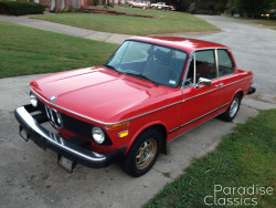 Red 1975 BMW 2002