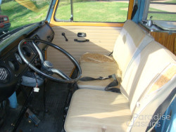 Tan 1970 Volkswagen Bus