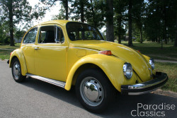 Yellow 1974 Volkswagen Beetle AutoStick