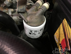 Red 1982 Toyota Land Cruiser Replaced Fuel Filter