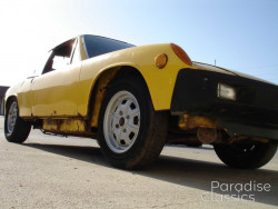 Yellow 1975 Porsche 914