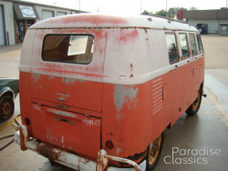 Red/White 1961 Volkswagen Bus