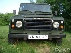 Green 1989 Land Rover Defender
