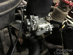 White with Red 1986 Citroen 2CV Carburetor Rebuild